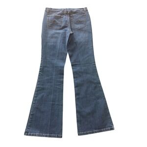 Jeanstar by Mudd Women Medium Wash Flare Leg Denim Jeans Blue Stretch Size 11/12